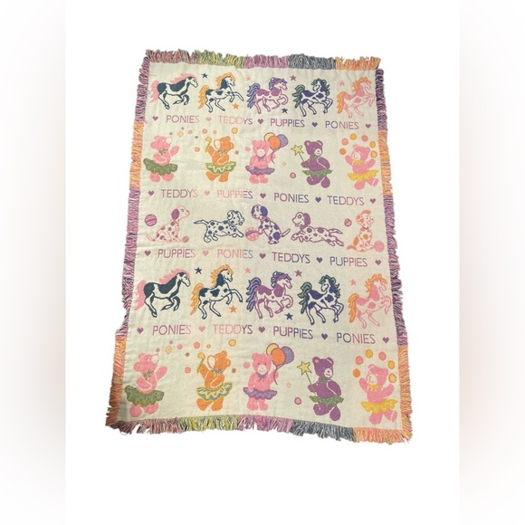 Vintage Pastel Baby or Children’s Blanket - Picture 1 of 5